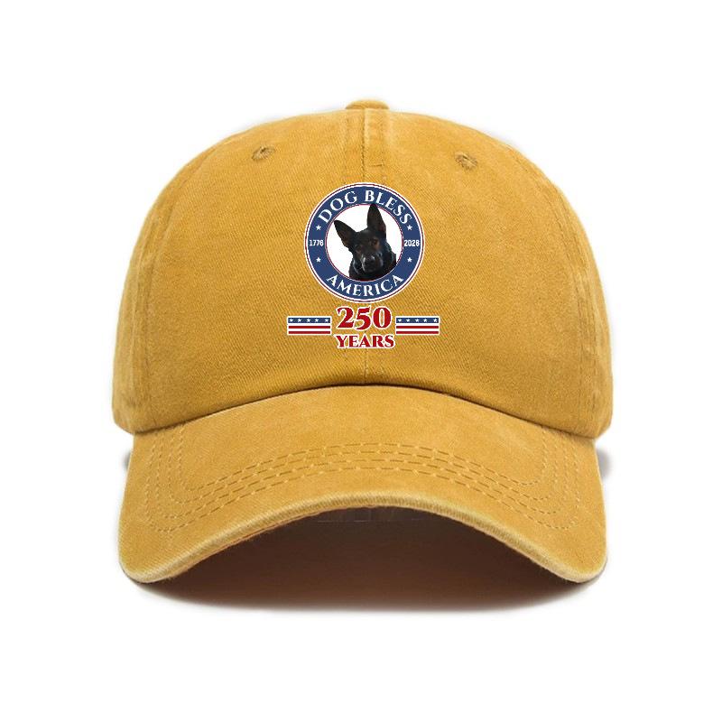 Popular retro anniversary print washed old soft top sunshade baseball cap unisex hat