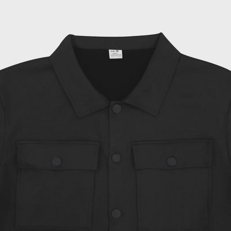 Men's Autumn/Winter Casual Suede Sports Suit - European/American Style