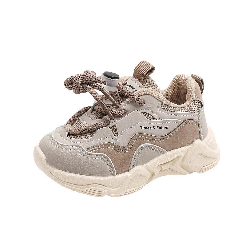 Fashion 2024 Baby Chunky Shoes Girl Sports Shoes Toddler Boy Fashion Solid Color Sneakers Kids Casual Breathable Running Shoes