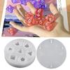 3D игральные кости DIY игральные кости с 7 сетками для изготовления форм нерегулярные многосторонние цифровые игральные кости силиконовая форма DIY