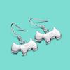 Fashion Silver Earrings Women's 925 Sterling Silver Earrings Cute Animal Dog Pendant Solid Silver Jewelry Birthday Gift