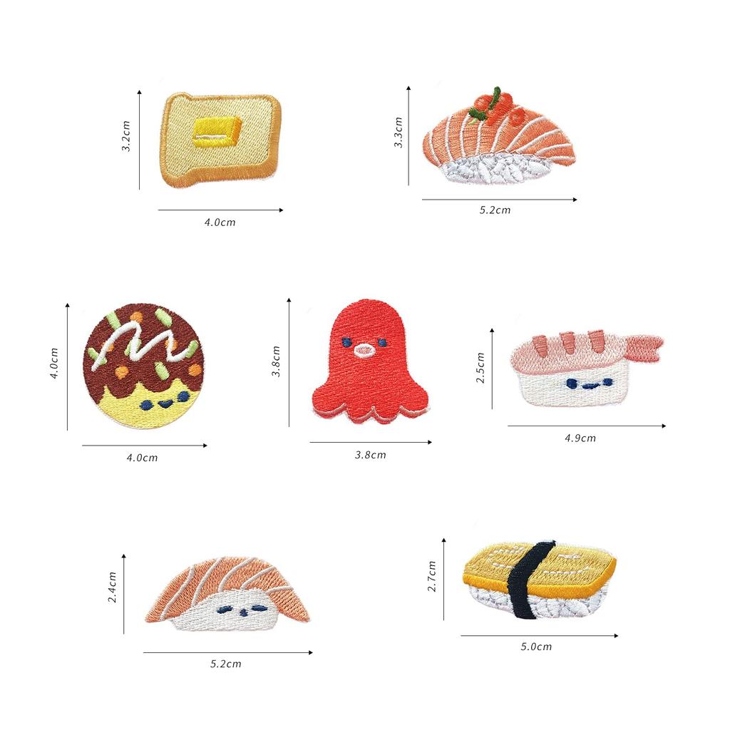 Patch Applique Iron Patch Mini Embroidery Patch Small Size Handicraft Boys Girls Cute Stylish Cute Admission Kindergarten Nursery School Elementary