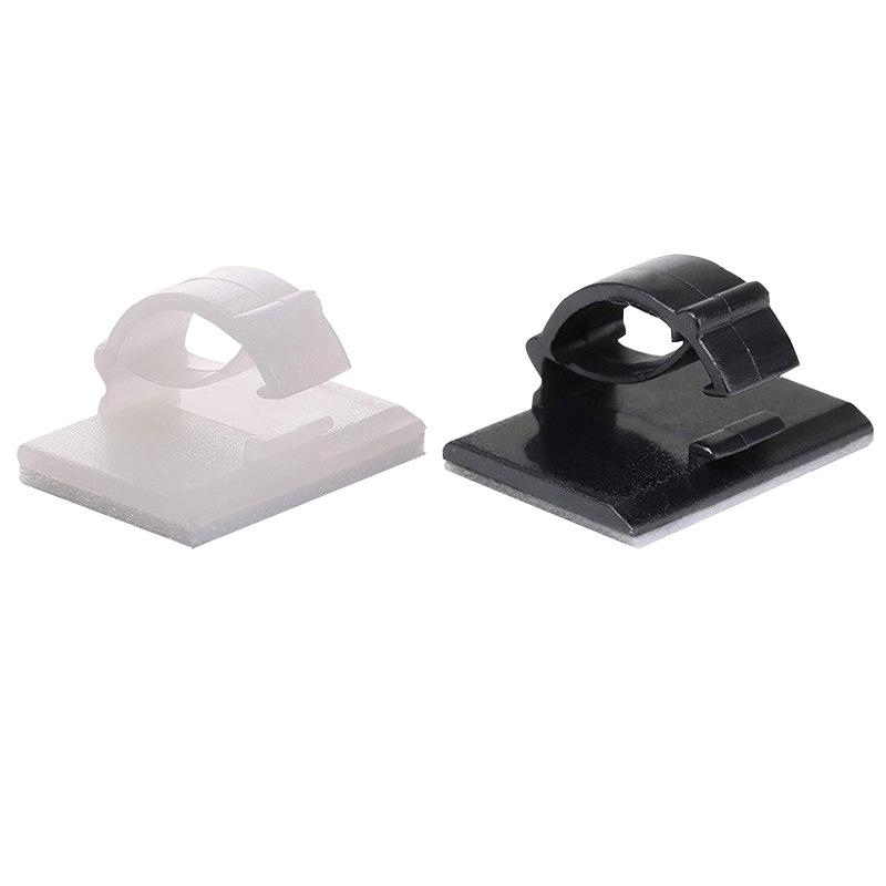 Мини-самоклеящиеся автомобильные зажимы для проводов, стикер для галстука, офисные зажимы для шнура, органайзер