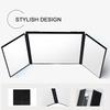 Car Visor Mirror Makeup Travel Vanity Mirror Cosmetic Tri-Fold Auto Mirror