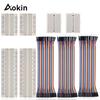 Aokin Breadboards Kit with 120 Pieces 20cm Jumper Wires Male Female Male for Arduino Raspberry Pi