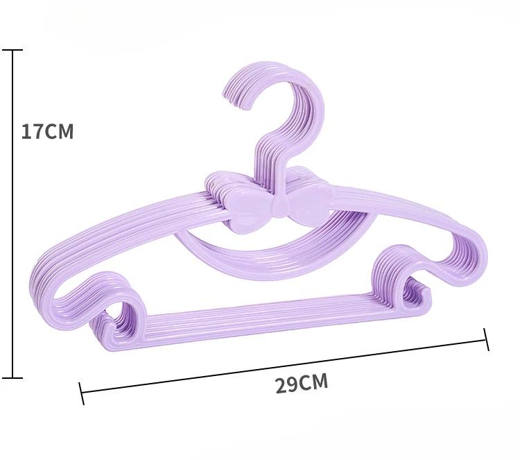 5шт детские вешалки для одежды портативные пластиковые вешалки для показа ветрозащитная детская вешалка для пальто органайзер для детской одежды