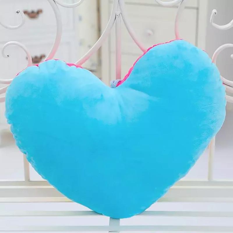 40X35Cm Rainbow Heart Plush Pillow Stuffed Colorful Sweet Cushion Sofa Chair Home Decoration Halloween'S Day Gift