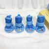 4pcs/set Pet Sandals Anti-slip Summer Breathable Puppy Shoes for Small Dog Bichon Outdoor Pet Naked Feet Shoes Sandals Supplies