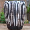 Vintage Ceramic Pot for Indoor/Outdoor Use – Large, Breathable Coarse Pottery for Green Plants, Tall Wide Mouth Design for Bougainvillea & Succulents