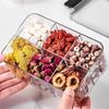 Transparent Lid, Compartment-protected Moisture-proof Sealed Jar Storage Box, Household Nut and Flower Tea Storage Box