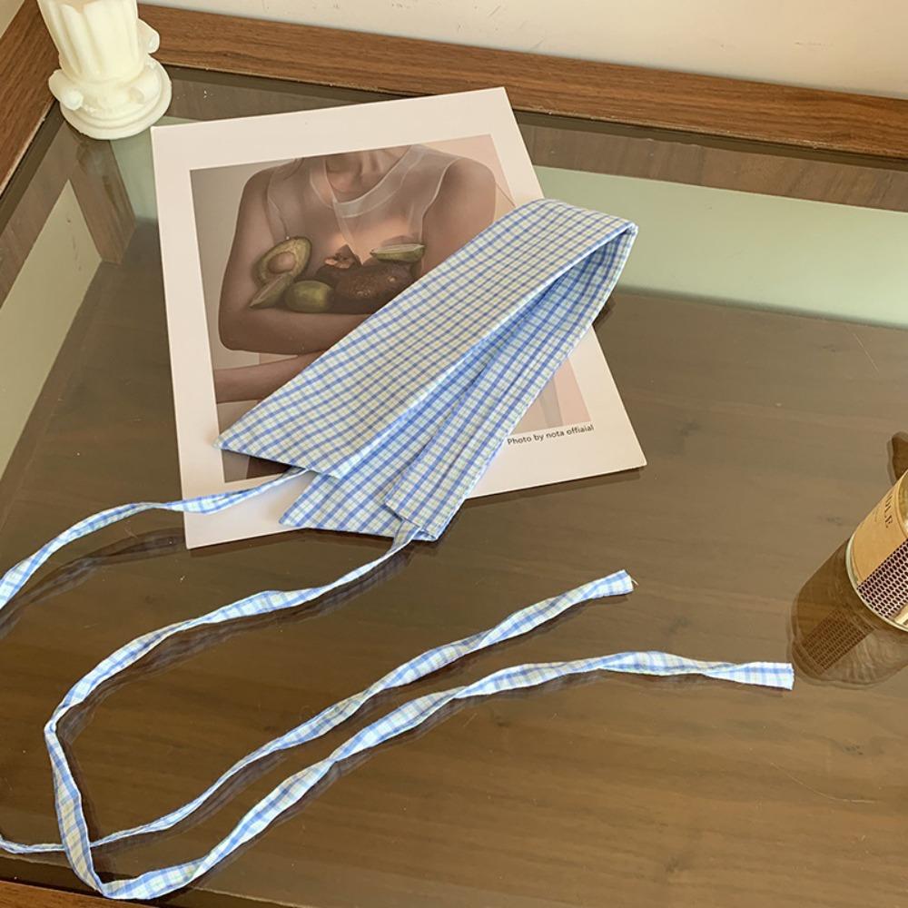 Plaid Blouse False Neckwear Comfortable Women's Detachable Collar Women/Girls