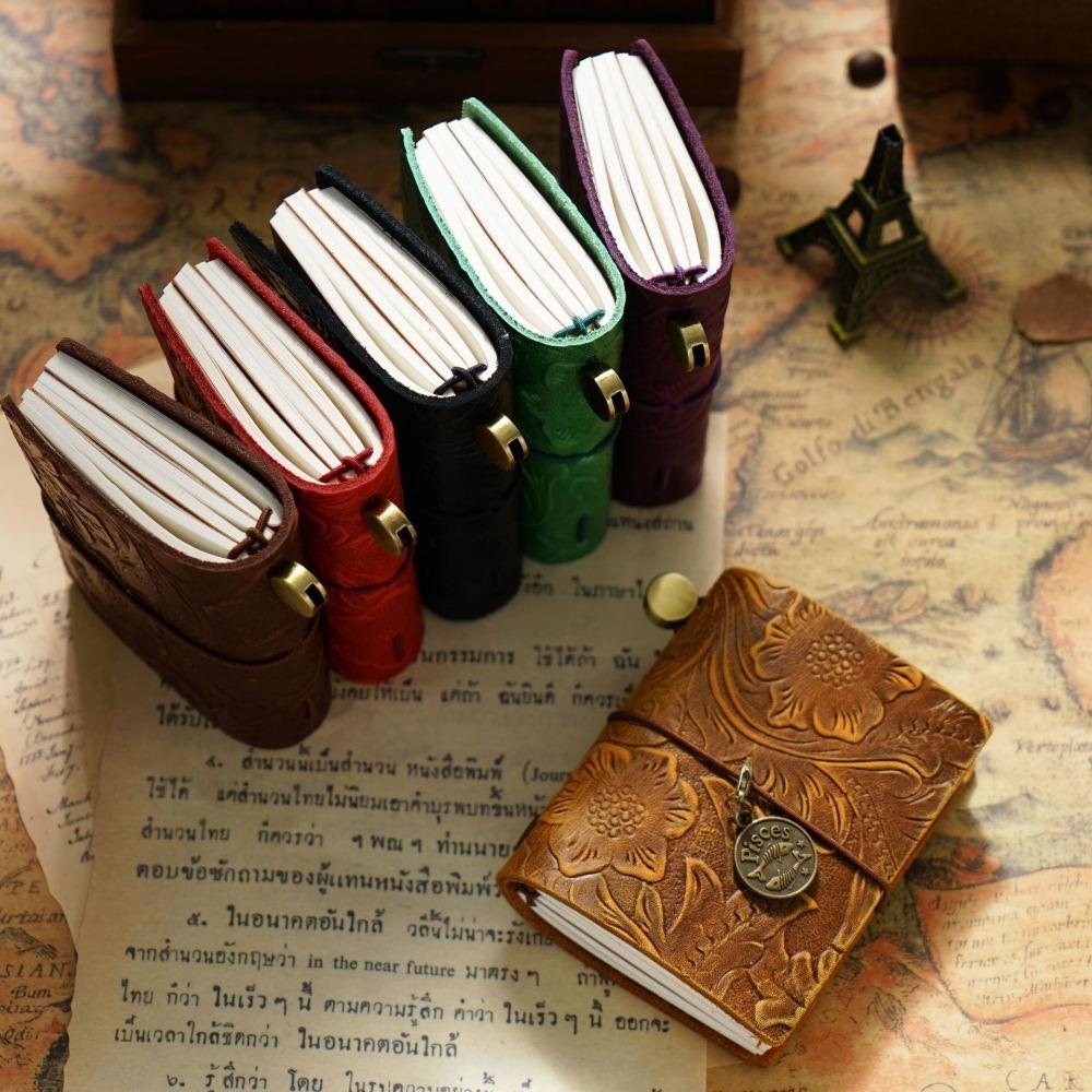 Mini Notebook Handmade Hand Account Book Portable Sketchbook  School Office