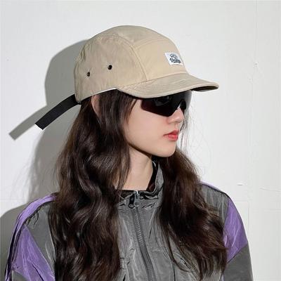 Модная Быстросохнущая Бейсболка с Козырьком Японский Хлопок Женская Шляпа от Солнца Однотонная Регулируемая Snapback Кепка для Улицы