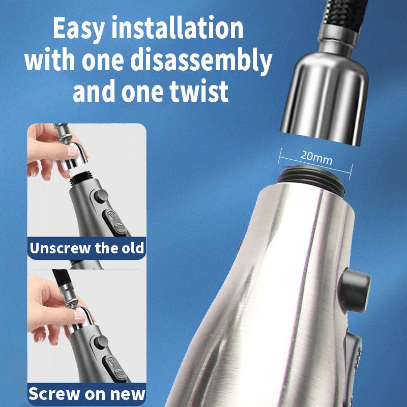 Замена головки кухонного крана, распылитель для смесителя, 9 насадок, водосберегающий душ, ванная комната, раковина, кран для мойки, замена