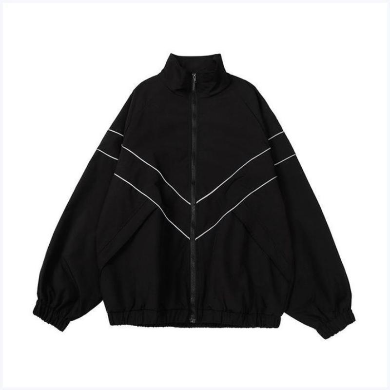 Harajuku Vintage Jacket Women Gorpcore Oversized Y2k Streetwear Track Jackets Windbreakers Gothic Outdoor Causal Coats