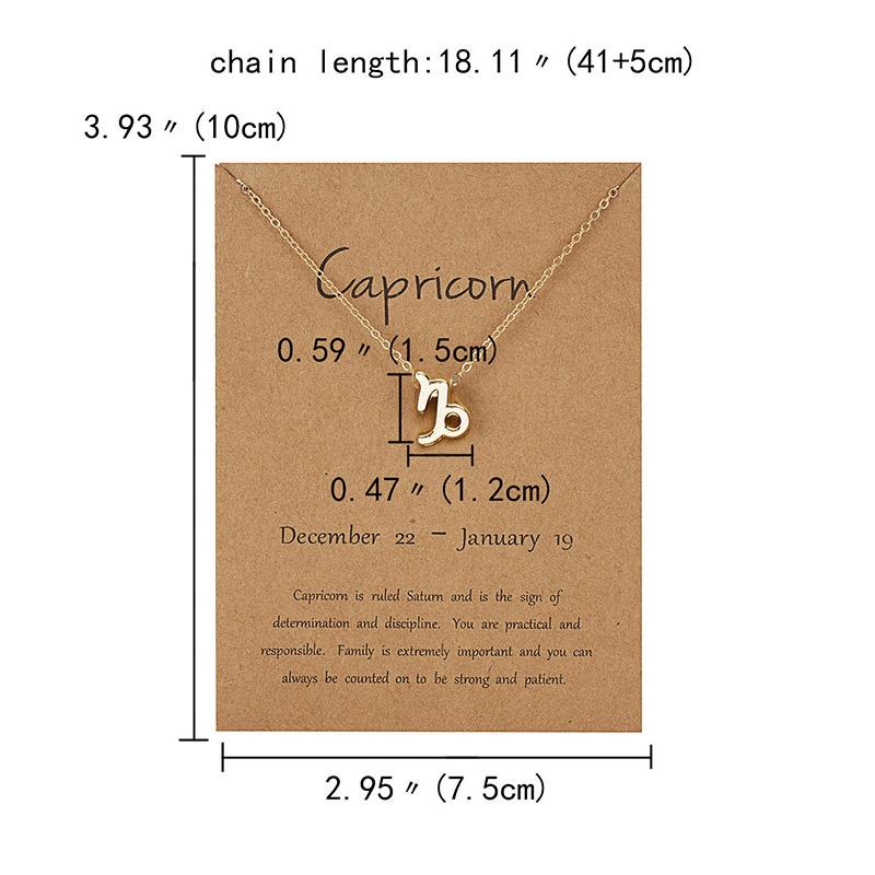 12 Созвездие Двухцветный Знак Зодиака Скорпион Ожерелье Подвеска Лев Подвески Ювелирные Изделия Подарки Ювелирные Изделия Колье Овен Рак