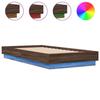 VidaXL Cadre de Lit avec Lumières LED, Sommier à Lattes, Lit Simple, Lit Adulte de Chambre à Coucher Intérieur, Moderne, 839545