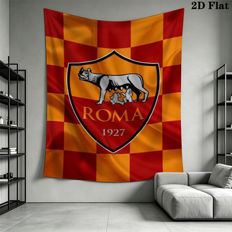 A.S Roma Wall Tapestry Aesthetic Wall Hanging Printed Fabric Blanket Decorative Tapestries for Bedroom Living Room Home Decor