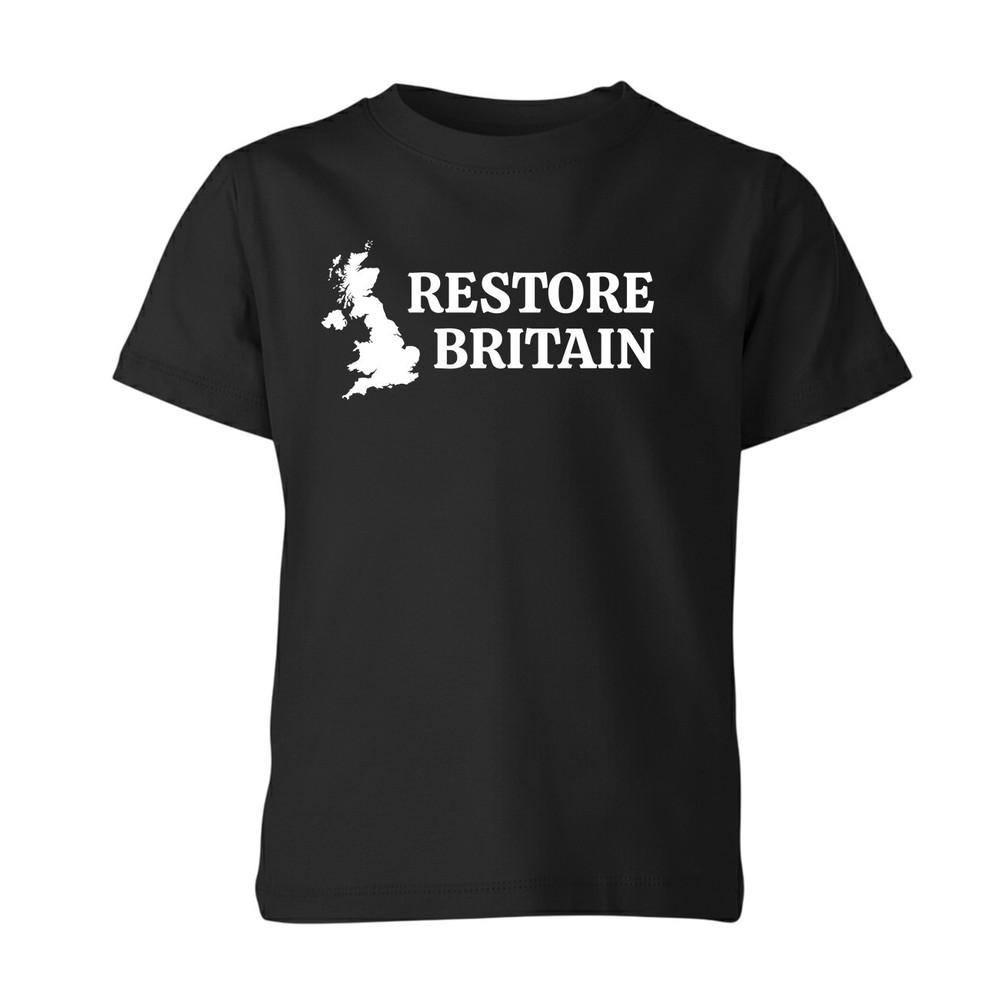 Restore Britain T Shirt Rupert Lowe Politics Patriot British Anti Labour Unisex
