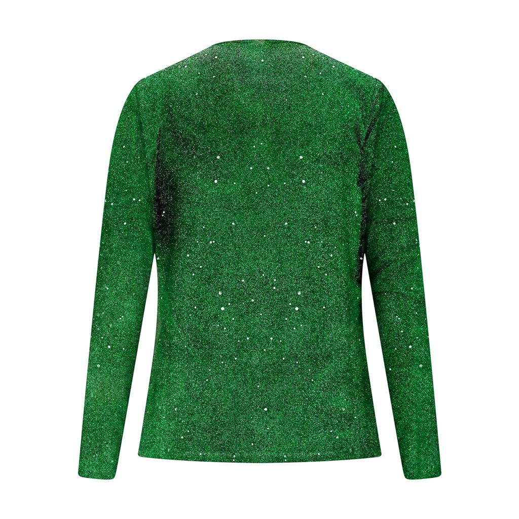 Женская футболка с принтом, V-образным вырезом и длинными рукавами, пуловер