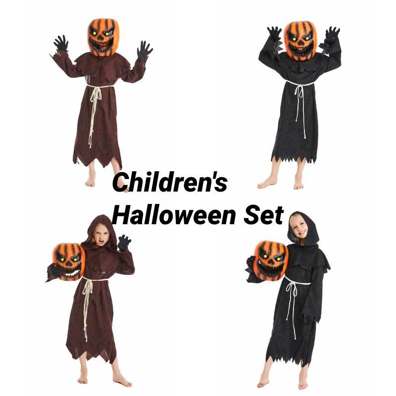 Хэллоуин Косплей Костюм Пугало Голова Тыквы Для Костюмированной Вечеринки