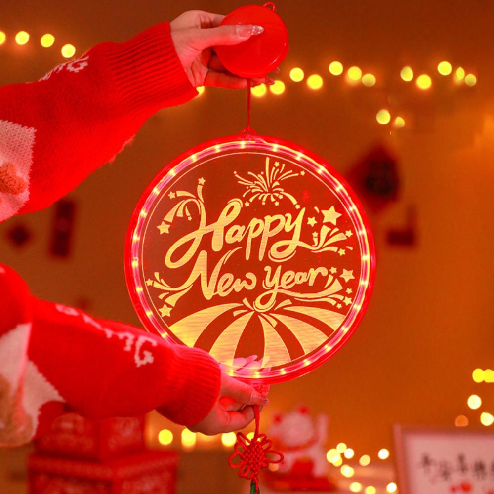 Acrylic New Year Lantern Red Hanging Lights New Red Hanging Lanterns Chinese New Year