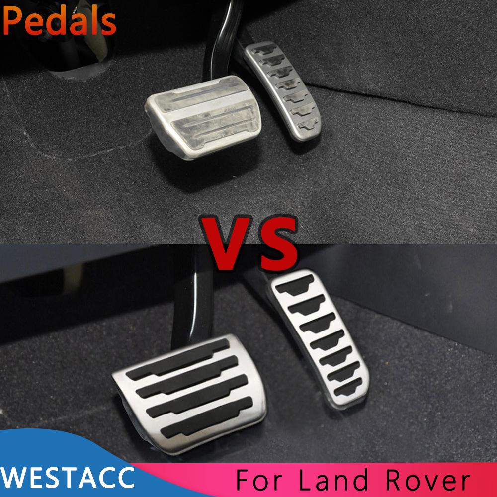Автомобильные педали из нержавеющей стали, газовая тормозная педаль для Land Rover Range Rover Evoque Discovery Sport Interior