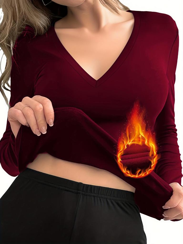 Европейский и американский женский облегающий домашний топ с длинным рукавом, плюшевый и теплый