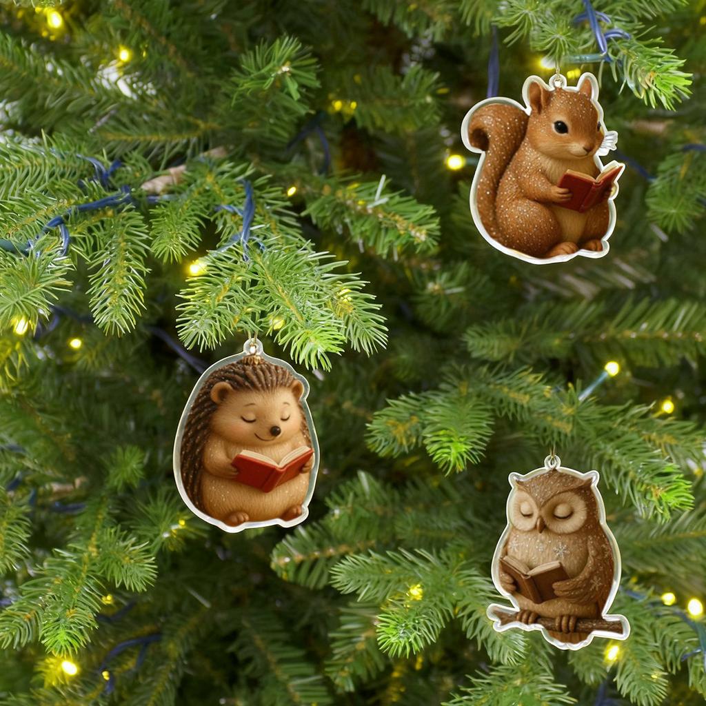 2D Рождественский Подвесной Декор Бирка на Елку Тематическая Вечеринка Поделки Украшение