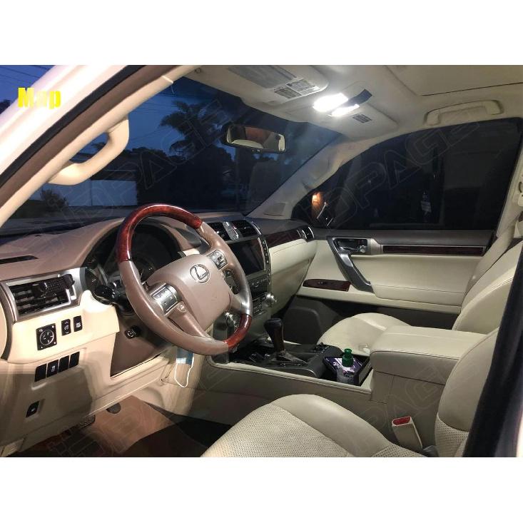 18-Pieces GX460 LED Interior Light Kit Package Compatible With Lexus GX460 2010 2011 2012 2013 2014 2015 2016 2017 2018 Interior LED Lighting