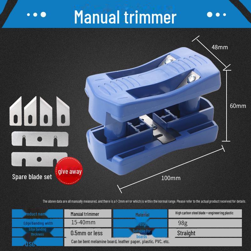 Деревообрабатывающий ручной триммер и рубанок, скребок для кромок