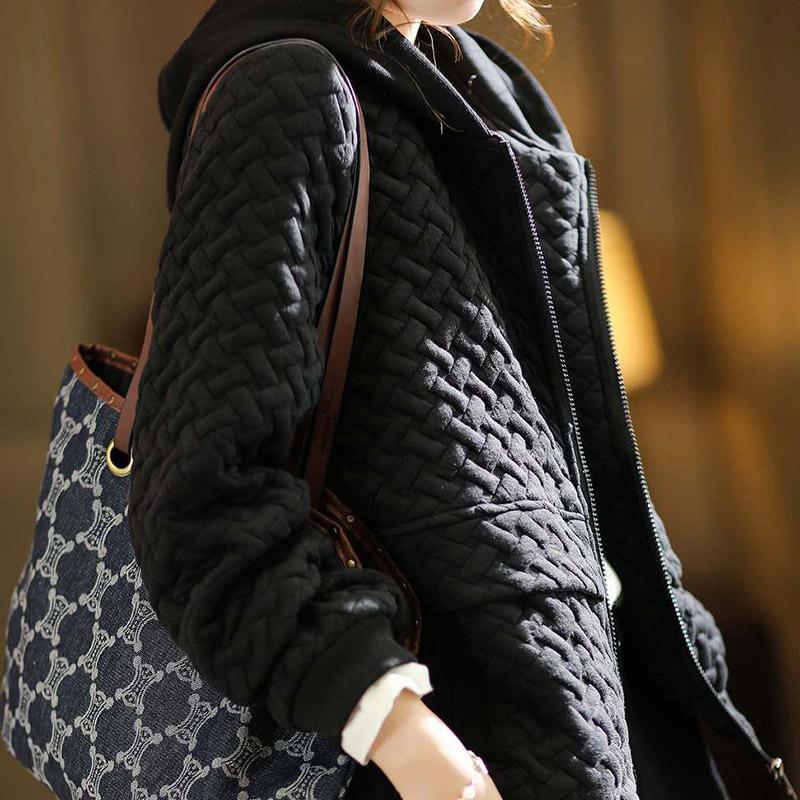 Плюс размер M-4XL хлопок для женщин толстовки пальто куртка осень капюшон свободная повседневная ветровка женская теплая однотонная пальто