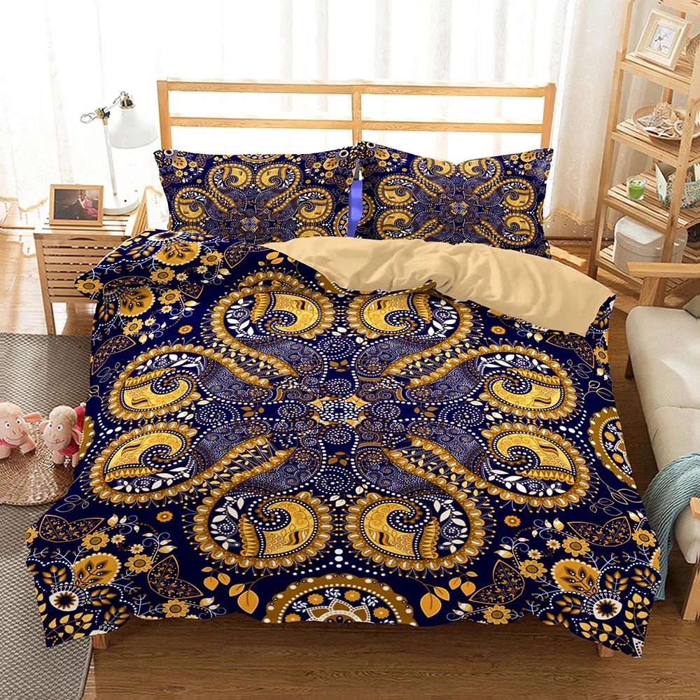 Роскошный темно-синий комплект постельного белья Galaxy Twin Full Queen King Size, пододеяльник/пододеяльник, комплект сияющих звезд, звездное небо, пододеяльник