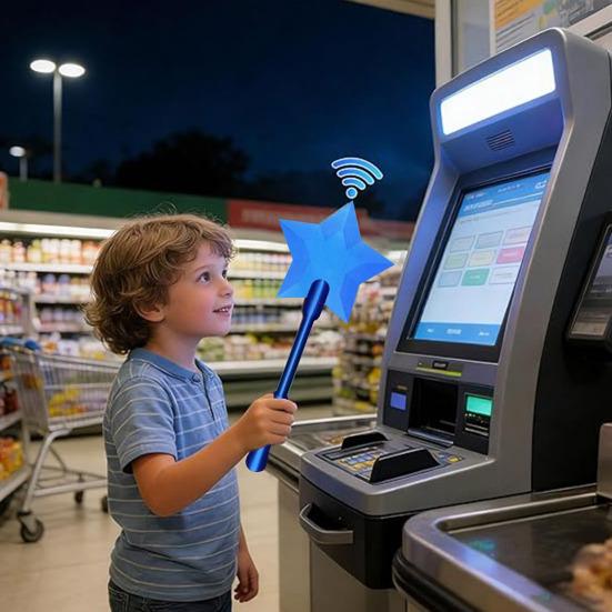 3D-печатная палочка Tap to Pay, волшебная звездная палочка, держатель для бесконтактных платежных карт, палочка для дебетовых и кредитных карт Tap-to-Pay