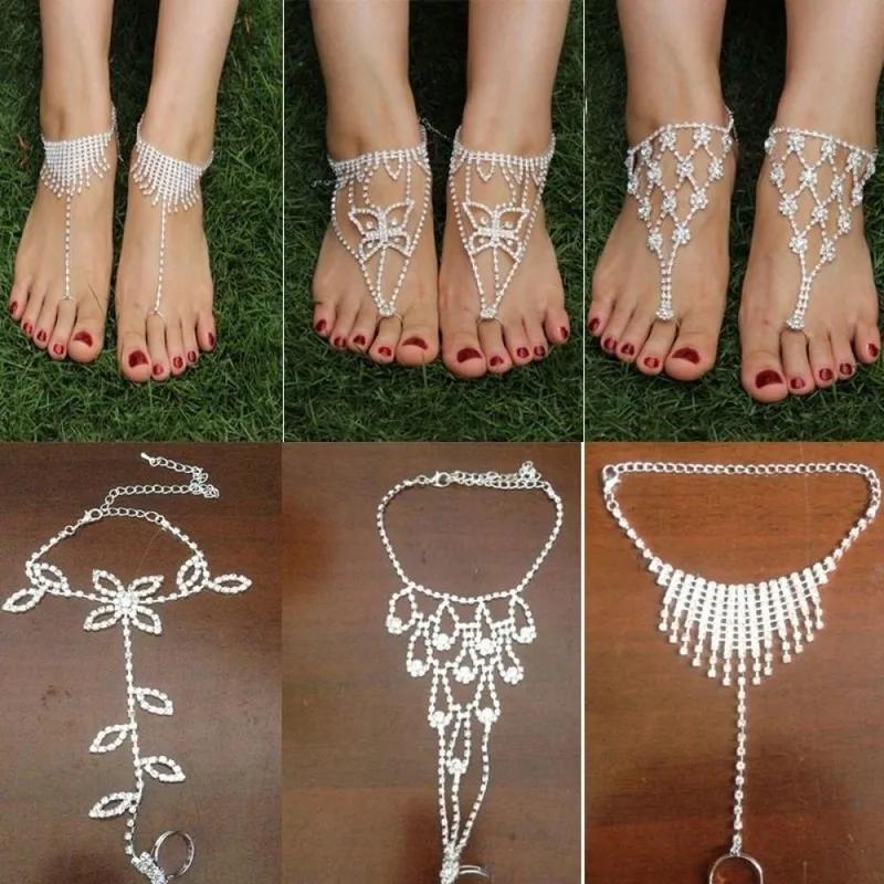 1pc Women's Fashion Barefoot Beach Sandals Jewelry Anklet Toe Ring