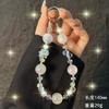 High-end Round Crystal Flower Cluster Phone Strap Wrist Chain Water Drop Phone Chain Keychain Pendant Wholesale