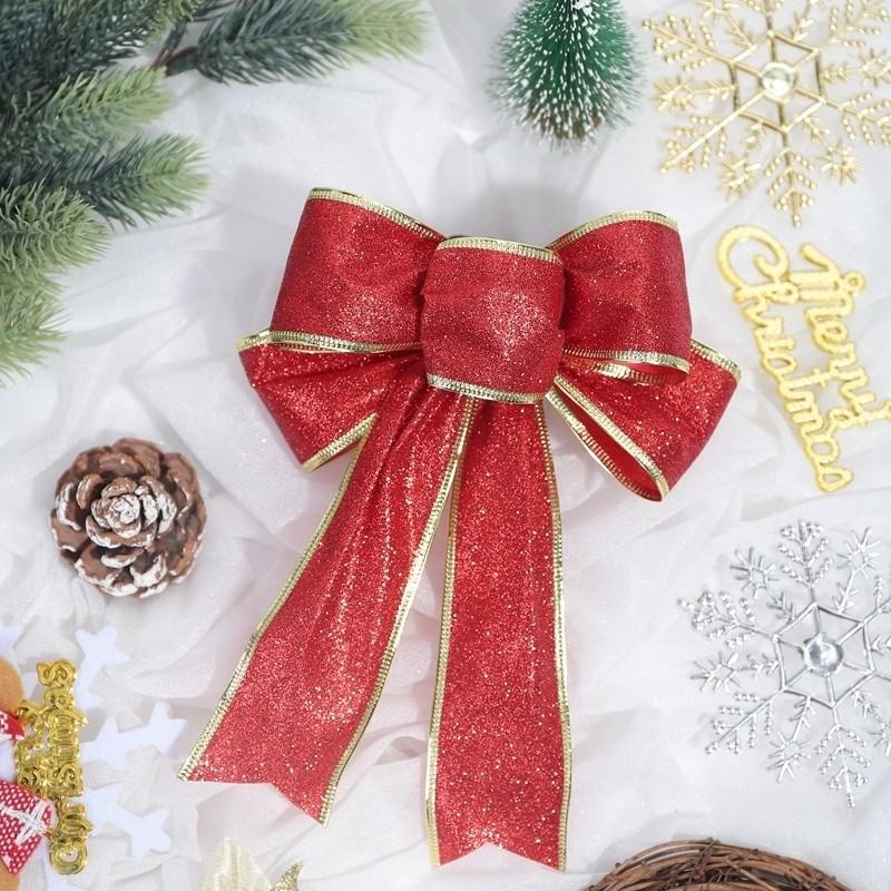 Christmas Tree Decoration 2026 Pink Balls Ornaments Glitter Poinsettia Flowers Berries Stems Snowflakes Bow Home Decor DIY Gifts