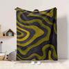 1pc Abstract Wave Pattern Blanket Warm, Cozy, And Soft, Suitable for Sofas, Beds, Cars, And Office Use.Perfect for Camping And Travel, Making It a Gre