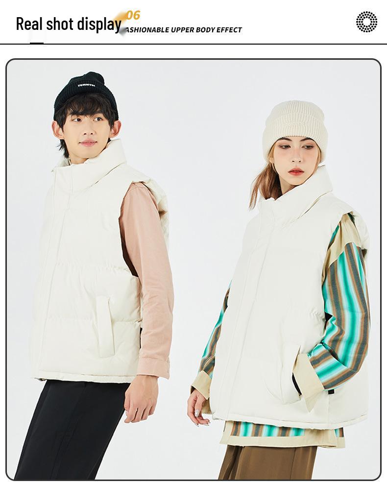 Мужская модная зимняя тяжелая хлопковая жилетка, доступны большие размеры