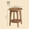 Vasagle Maezo Collection - Side Table with Bottom Shelf, Modern Style, Bedside Table, Sofa End, for Small Spaces, Living Room, Honey Brown