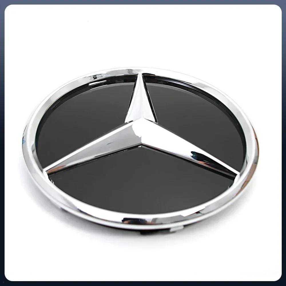 Car Sticker For Mercedes Benz Front Grill Mirror Emblem Glossy Black 3D Star Logo Fit For Mercedes Benz A C S SL CLA CLS GLA GLB