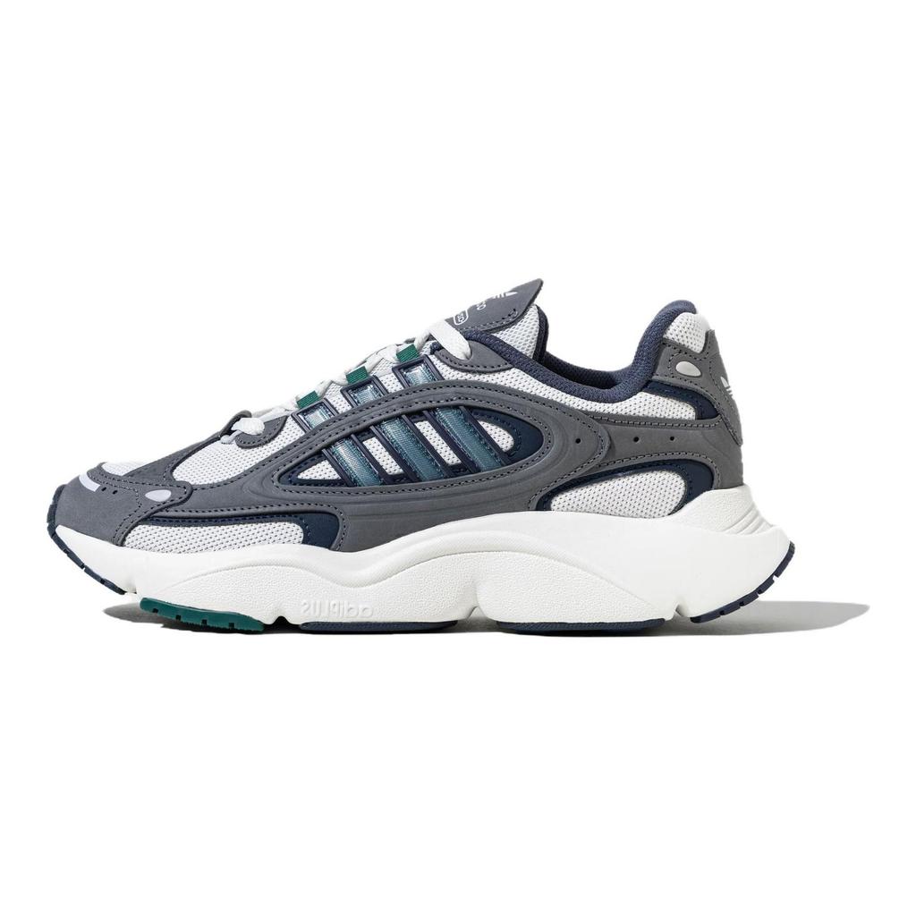 adidas Оригинальные Ozmillen Модные Удобные Прочные Низкие Кроссовки Папы Унисекс Серо-Зеленые IH3373