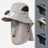 UPF50+ Solar Fan Cap Detachable Men Hat New Sunshade Cap  Men Women