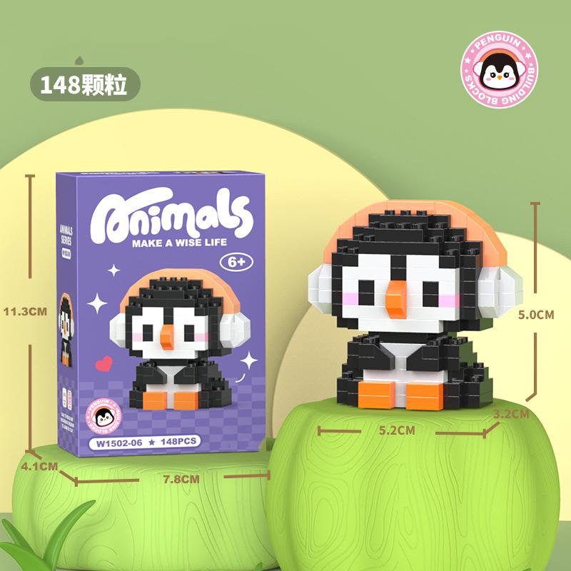 Animal Cat Bricks Constructor Set Micro Building Blocks Children Toy Adult Particle Building Block Dog Mini Toys Home Decoration