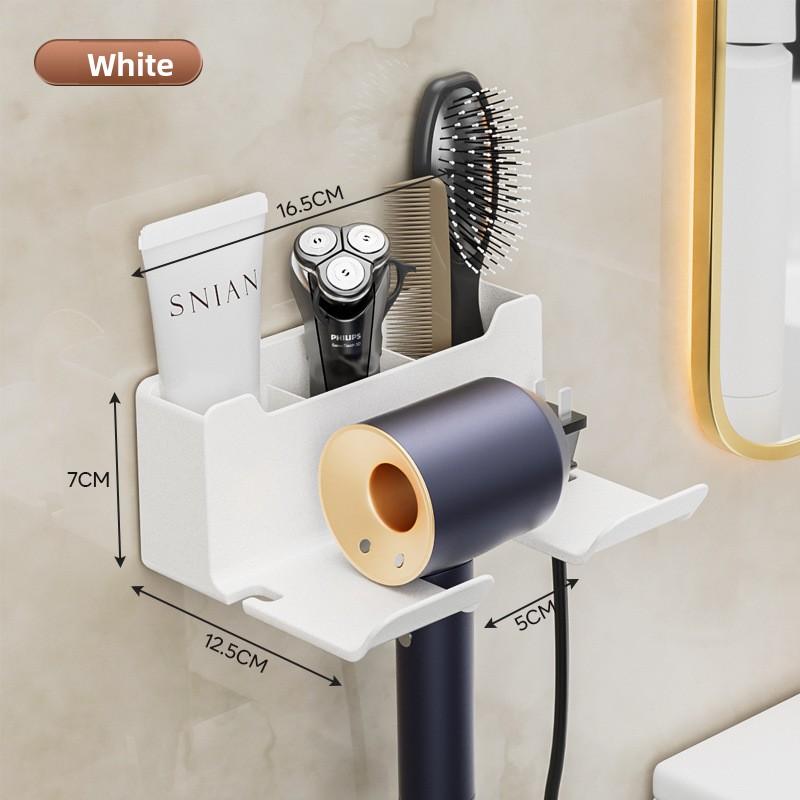 Hair Dryer, Rack, Toilet, Household Wall-mounted Bathroom Bracket, No Punching Storage