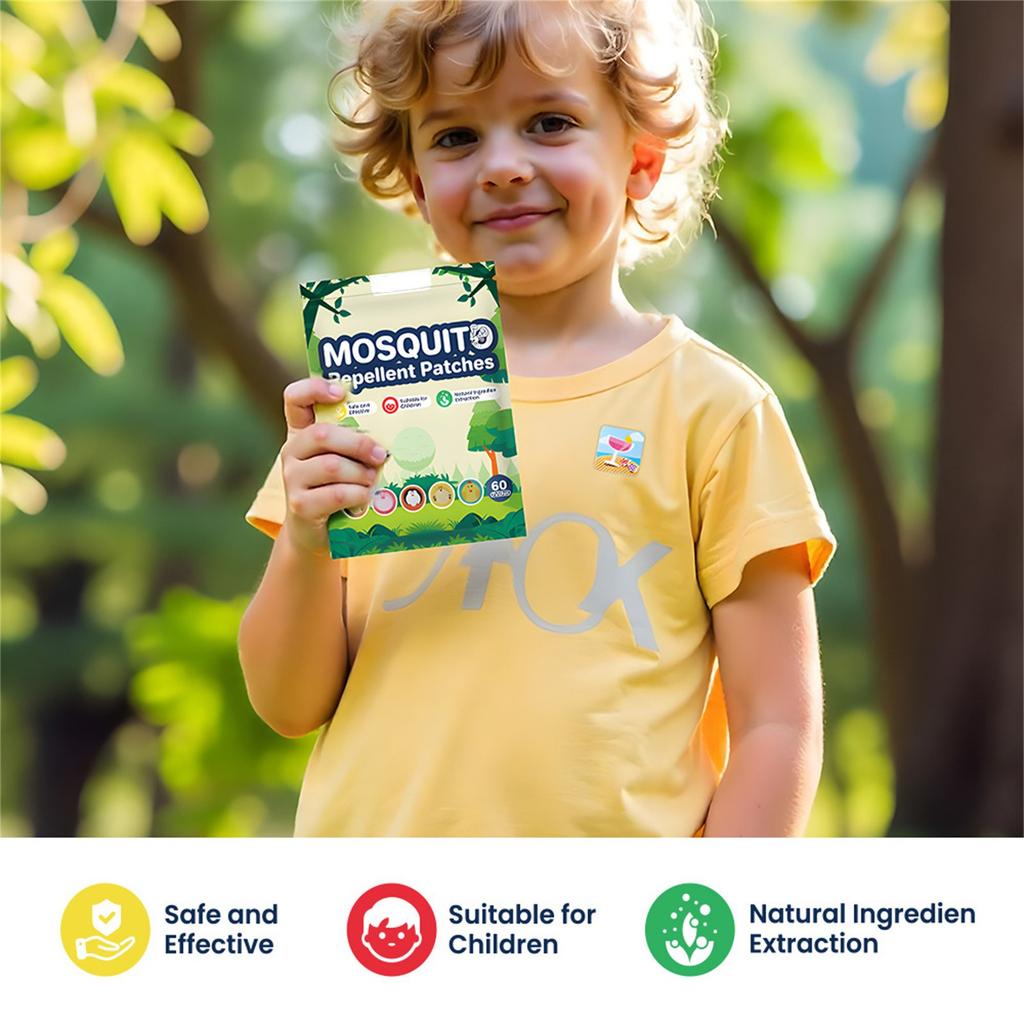 Летнее средство от зуда Mugwort Mosquito для детей, средство от укусов комаров, нежный свежий аромат для взрослых и детей, 120 шт.