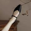 Женская обувь Туфли Мэри Джейн с острым носком и квадратным каблуком Scarpe Donna Con Tacco Туфли Лолита Туфли-лодочки Женская обувь Zapatos