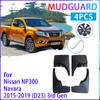 4 шт. автомобильные брызговики для Nissan NP300 Navara D23 2015 ~ NP 300 брызговики брызговики на крыло авто