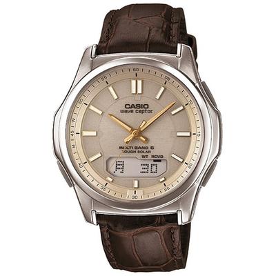 Волновой приемник WVA-M630L-9AJF [волновой приемник солнечные радиоуправляемые часы Multi Band6] Круглые часы