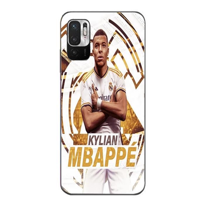 Coque Maniacase pour Xiaomi Redmi Note 10 5G Kylian Mbappe Real Madrid wallpaper celebration
